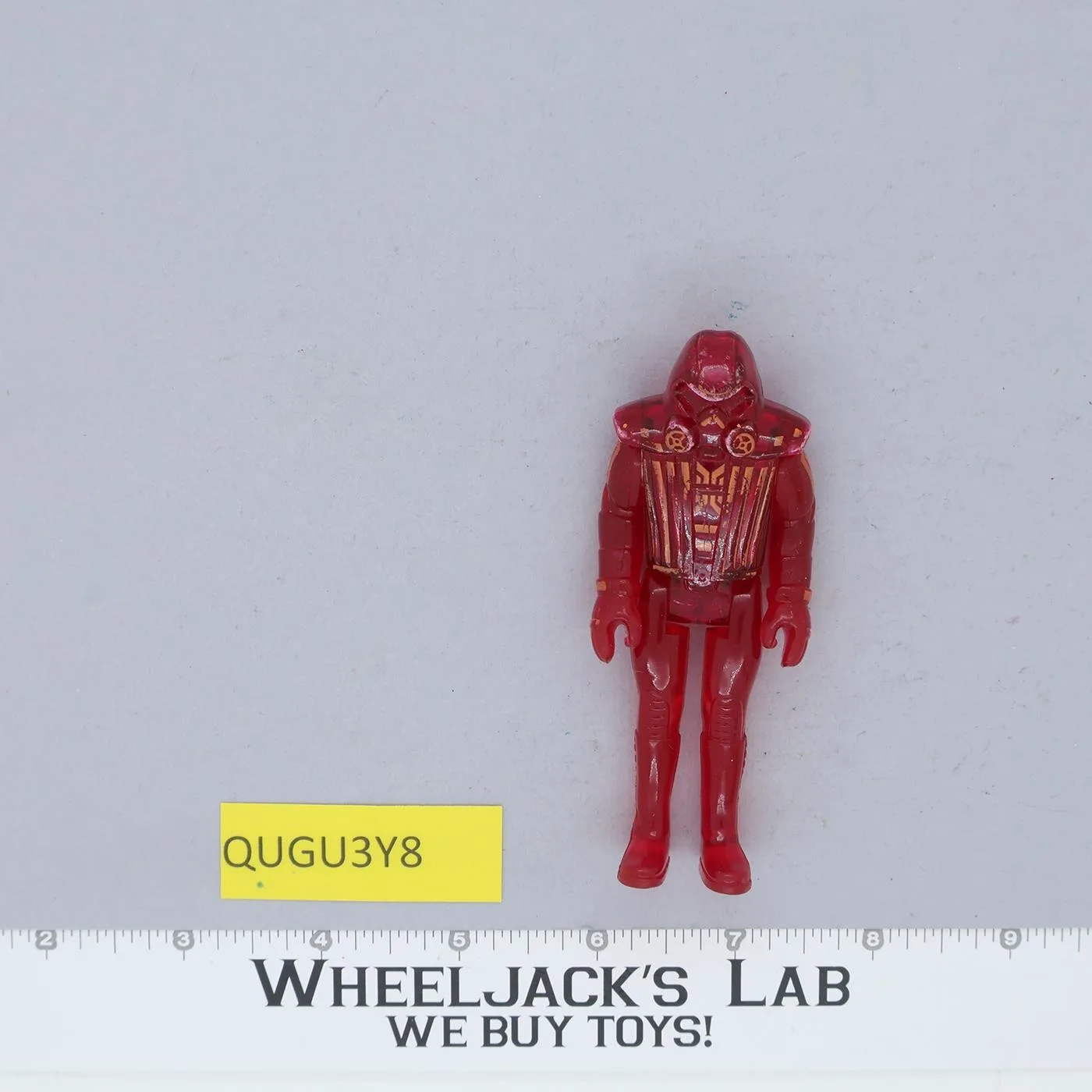 Red Warrior Tron Walt Disney Tomy 1981 3.75" Action Figure