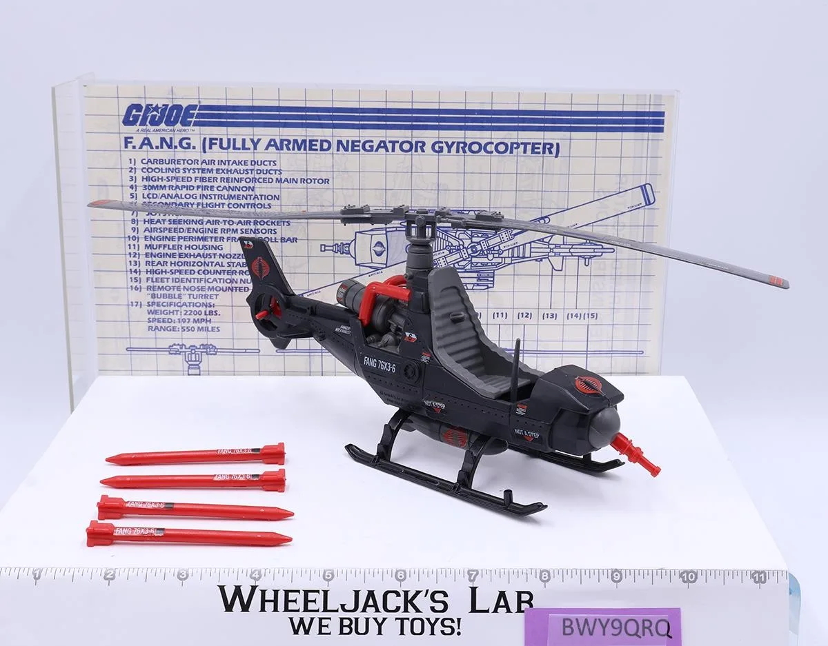 Cobra F.A.N.G. FANG 100% Complete GI Joe 1983 Hasbro Action Figure Vehicle