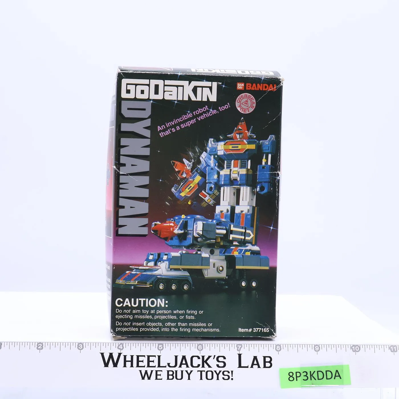 Dynaman W/ Box Godaikin 1984 Bandai Popy Chogokin 5" Action Figure