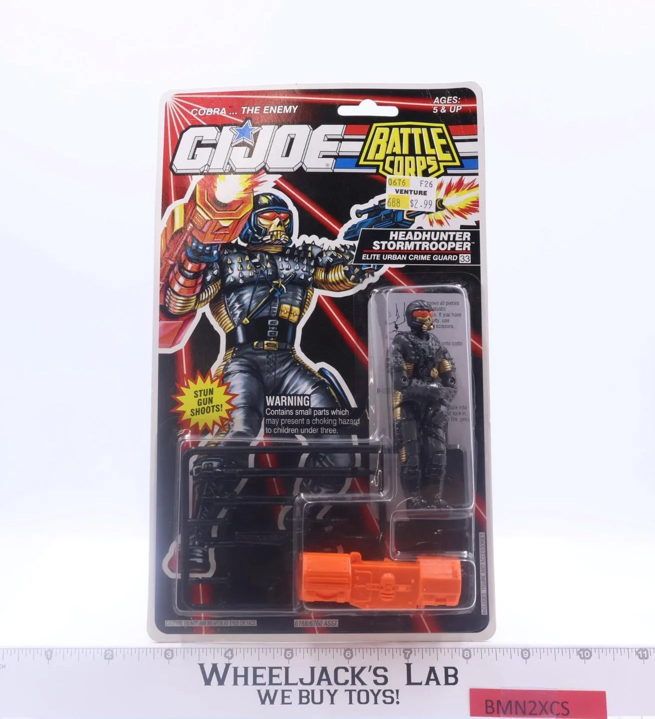 Headhunter Stormtrooper Elite Urban Crime Guard GI Joe 1993 Hasbro NEW MOSC