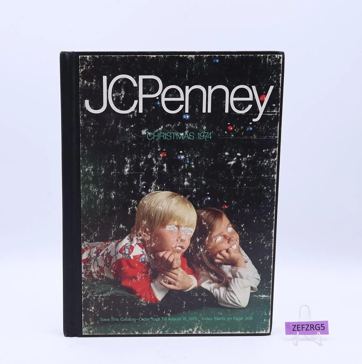 JC Penney Hardcover STORE COPY Christmas 1974 Advertising Catalog Vintage Retro