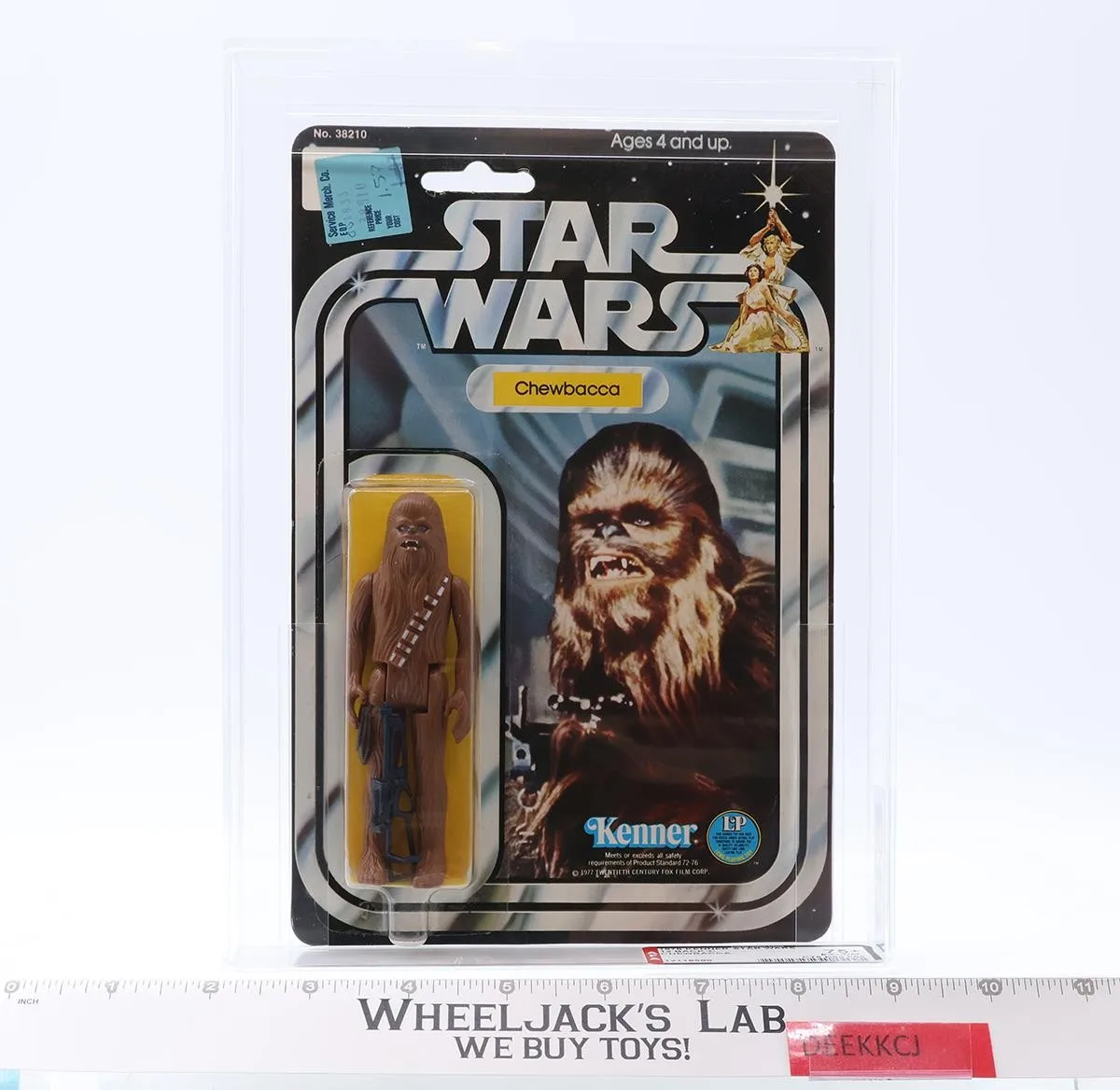 Chewbacca AFA GRADED 75+ 75/85/85 12 Back-C Star Wars 1978 Kenner NEW SEALED