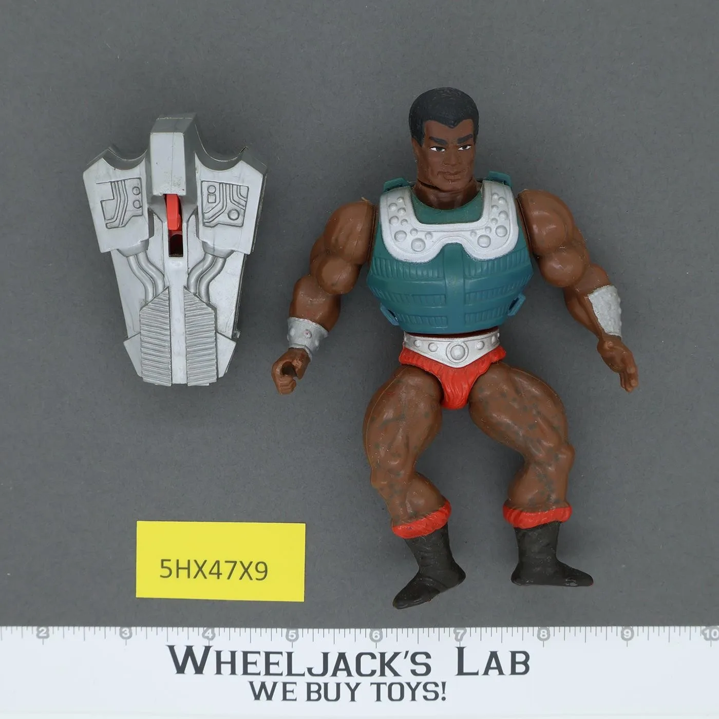 Clamp Champ 100% Complete He-Man Masters of the Universe MOTU 1987 Mattel Figure