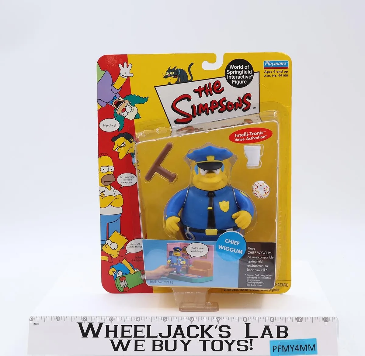 Chief Wiggum The Simpsons Playmates World of Springfield Action Figure NEW MOSC