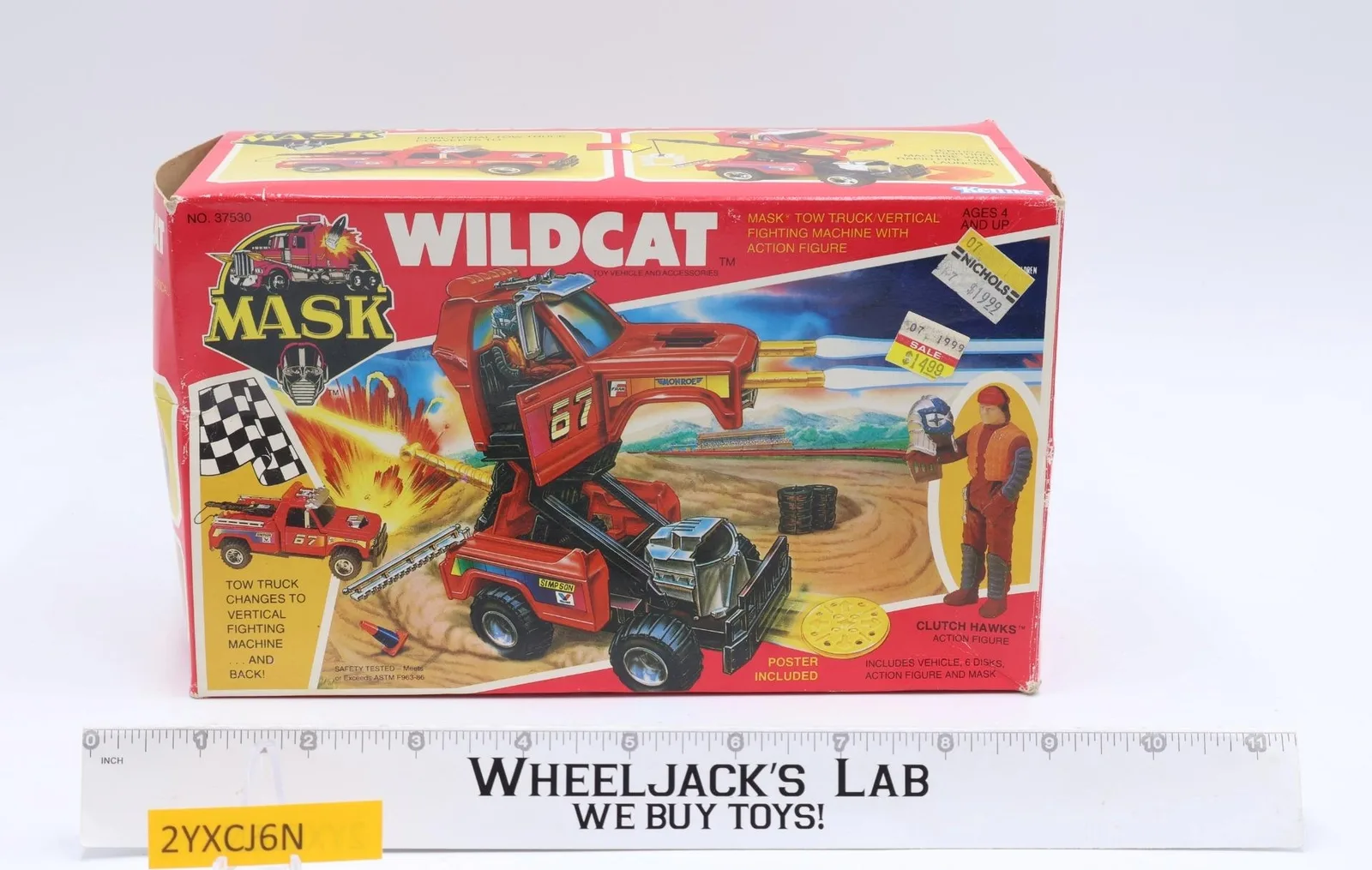 Wildcat W/ Clutch Hawks 100% Complete MASK M.A.S.K. 1987 Kenner Vehicle