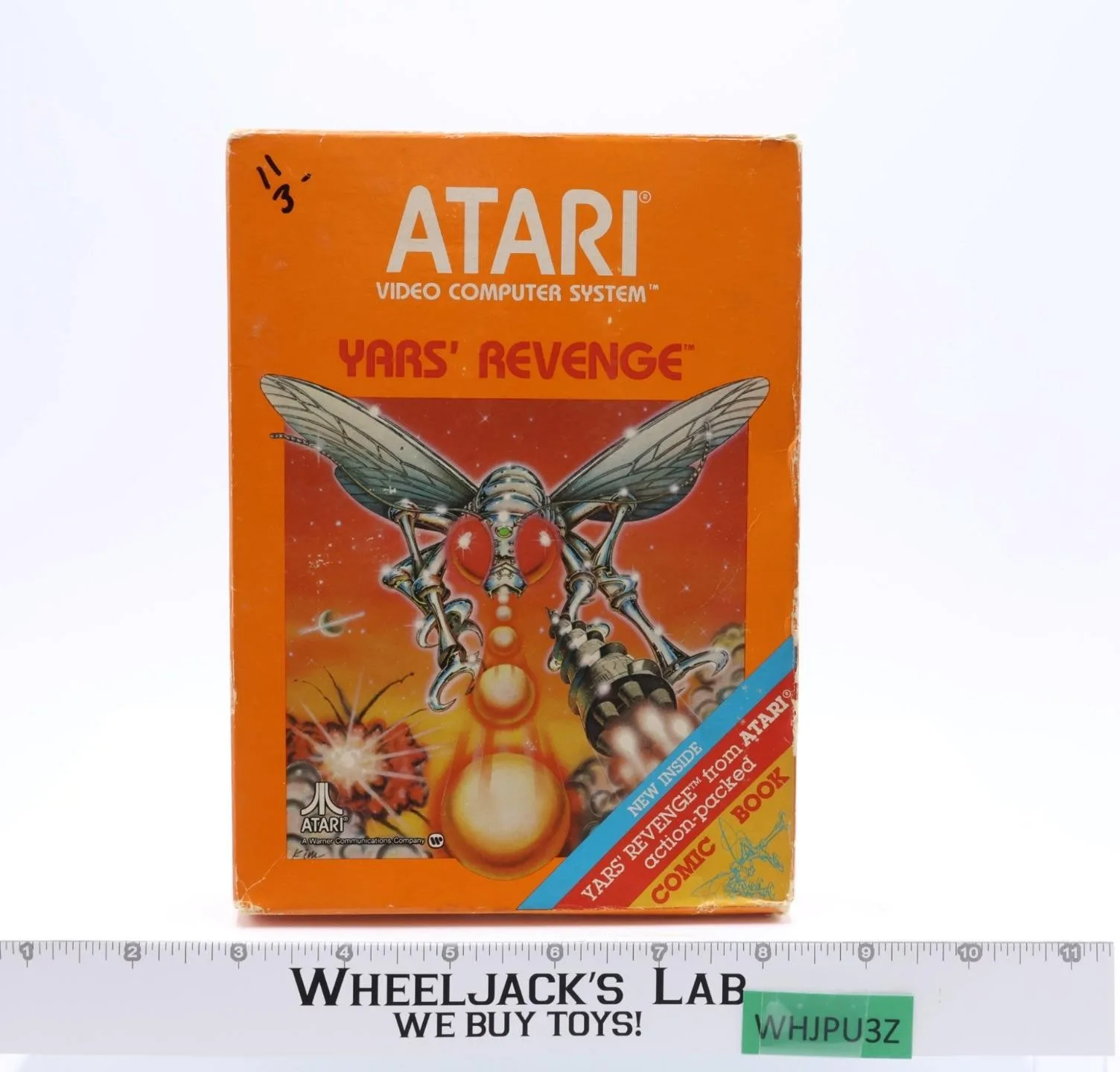 Yars' Revenge W/ Box + Manual ATARI 2600 1981 Vintage Game Cartridge