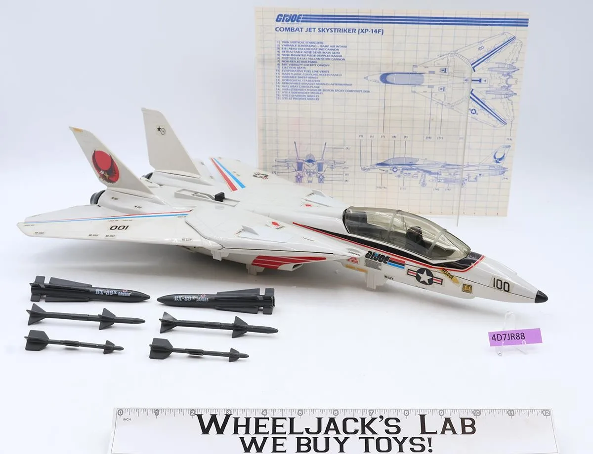 Skystriker XP-14F Combat Jet G.I. Joe 1983 Hasbro Action Figure Vehicle