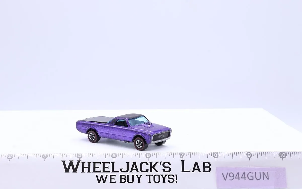 Custom Fleetside Purple Hot Wheels Mattel Vintage 1967 1968 Redline