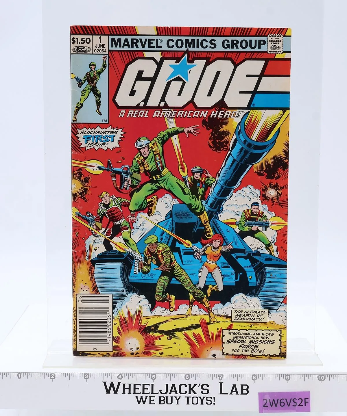 G.I. JOE A Real American Hero #1 First Issue Marvel Comics June 1982 Vtg VG