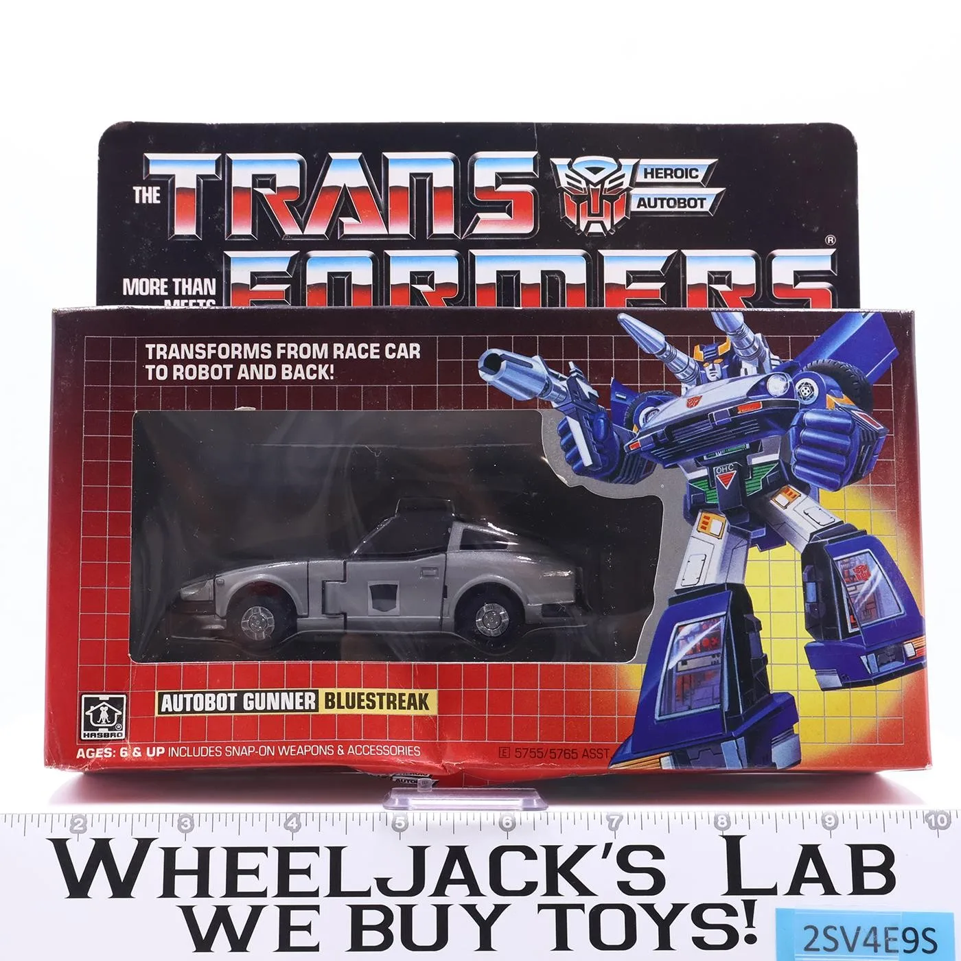 Bluestreak Autobot MOSC NEW G1 TRANSFORMERS Hasbro 1985 Vintage Action Figure