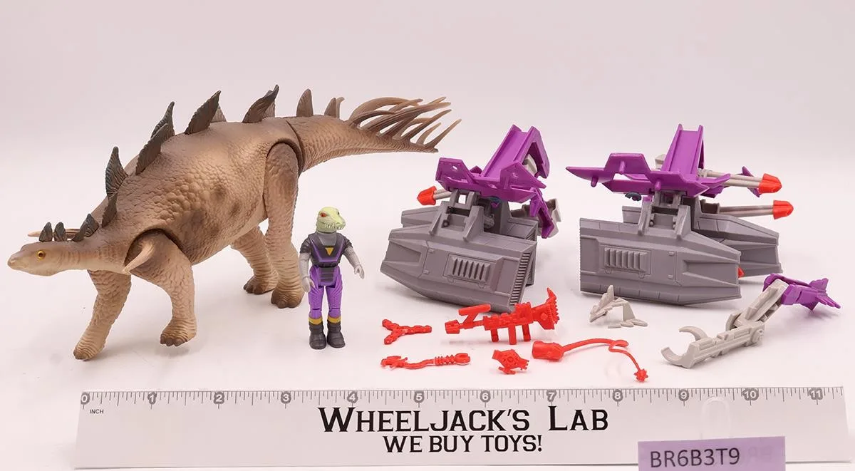 Kentrosaurus W/ Krok 100% Complete Dino Riders 1989 Tyco Vintage