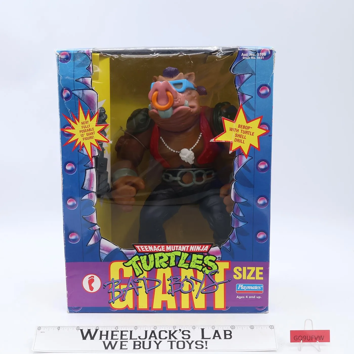 Giant Bebop Teenage Mutant Ninja Turtles Bad Boys TMNT Playmates NEW MIB