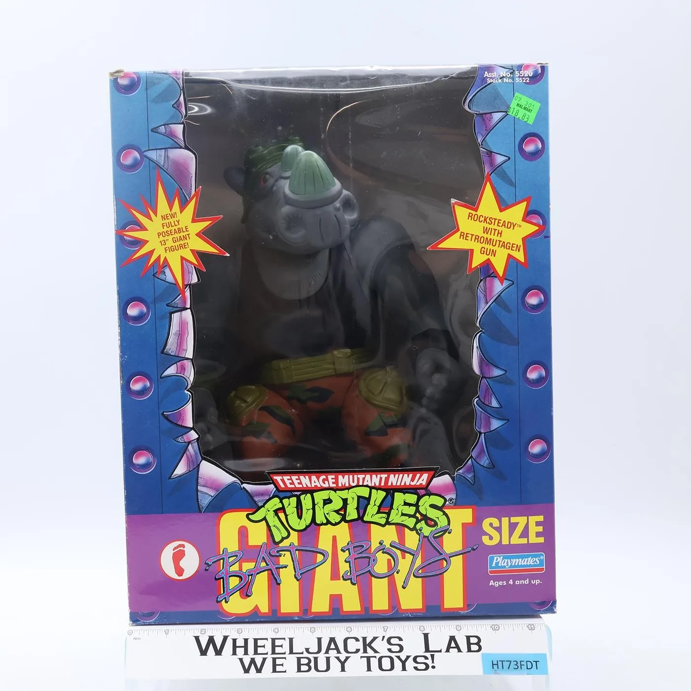 Giant Rocksteady Complete Teenage Mutant Ninja Turtles Bad Boys TMNT Playmates