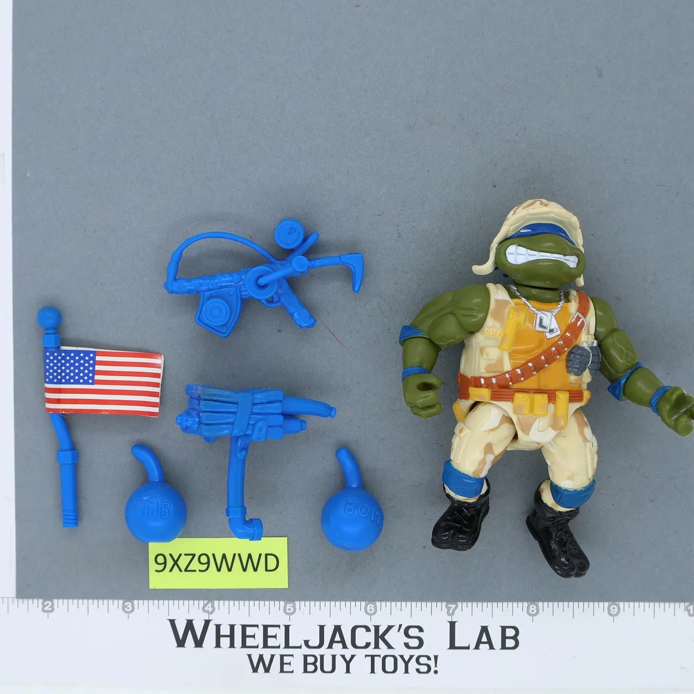Lieutenant Leo 100% Complete Teenage Mutant Ninja Turtle TMNT 1991 Playmates