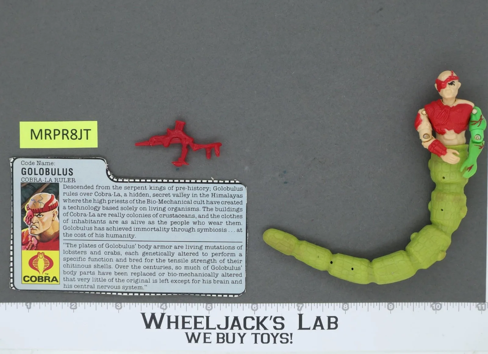Golobulus V1 100% Complete G.I. Joe 1987 Hasbro Vintage Action Figure