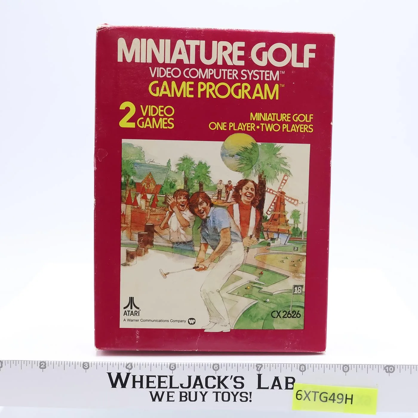 Miniature Golf W/ Box + Manual ATARI 2600 1978 Game Cartridge