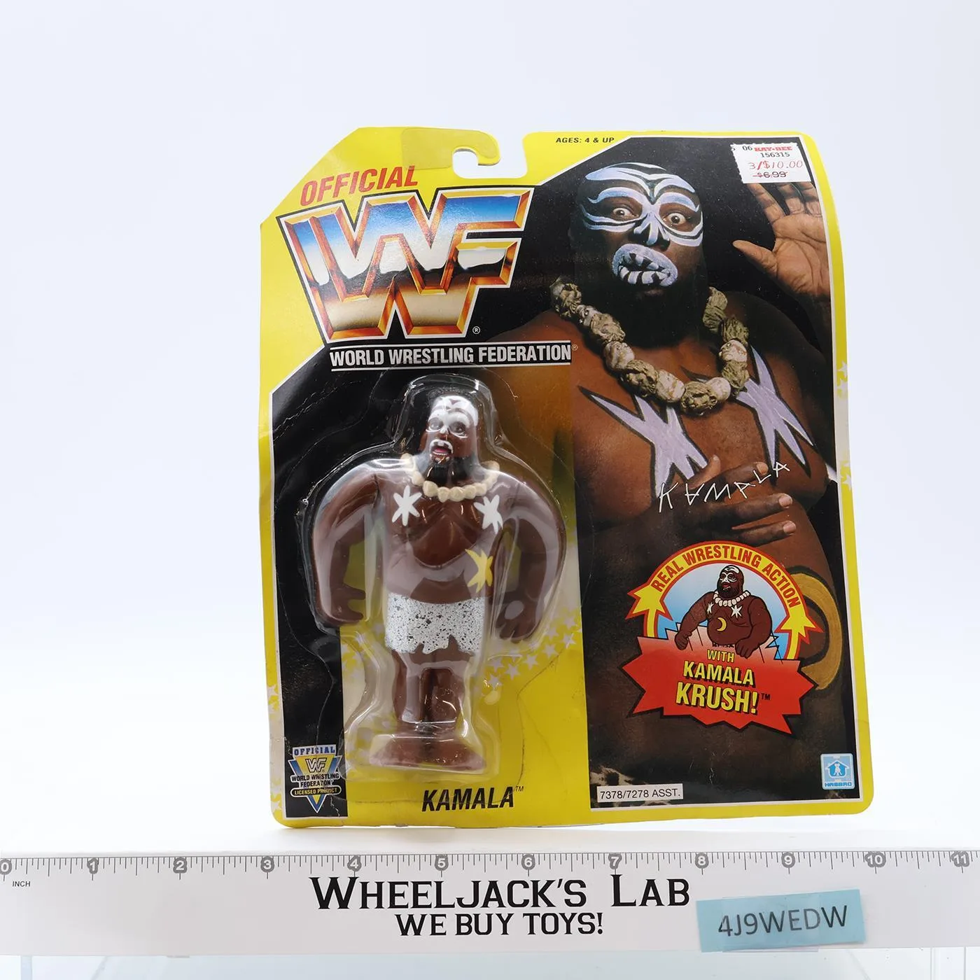 Kamala Krush WWF Wrestling 1993 Hasbro Vintage Action Figure NEW MOSC SEALED