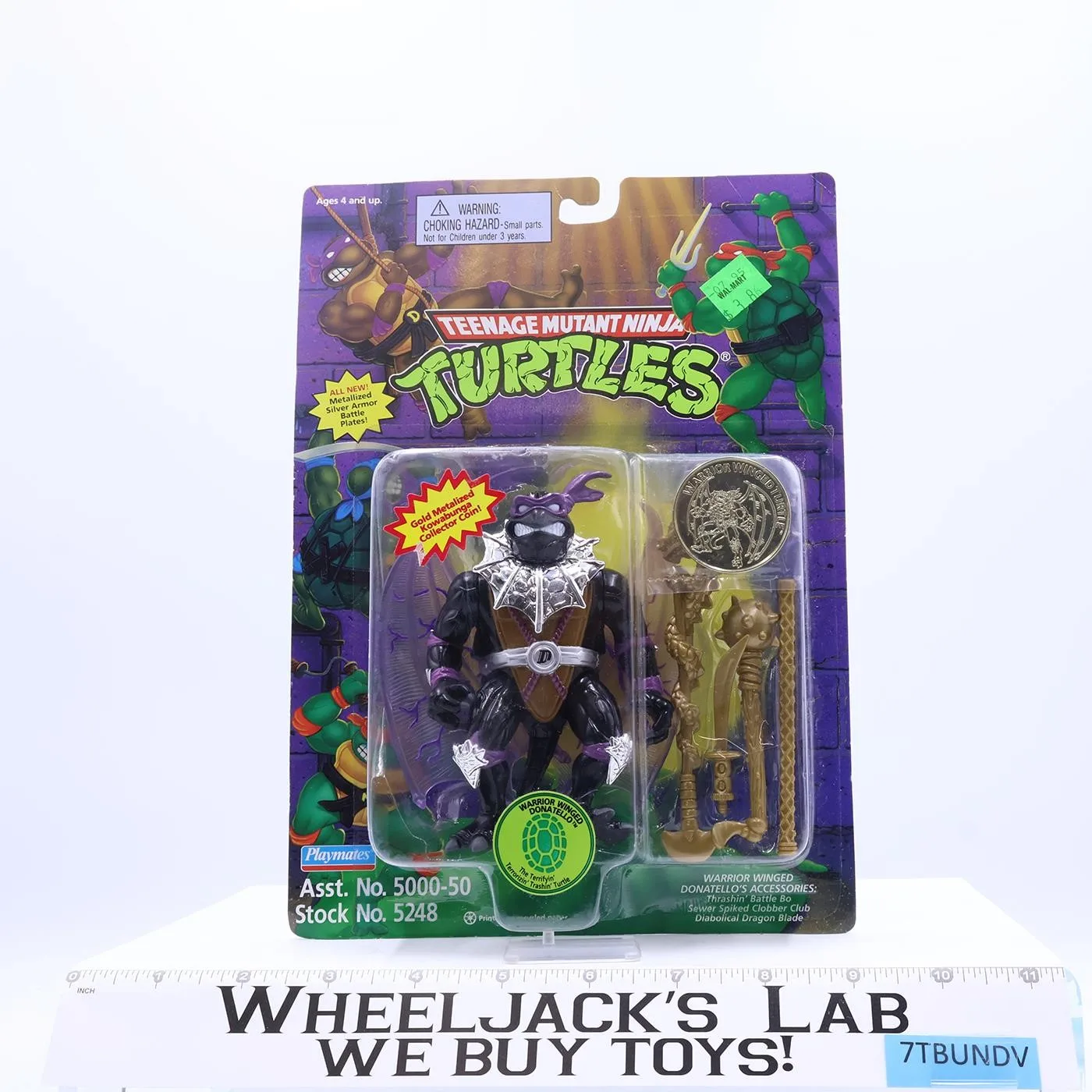 Warrior Winged Donatello Teenage Mutant Ninja Turtle TMNT1995 Playmates NEW MOSC