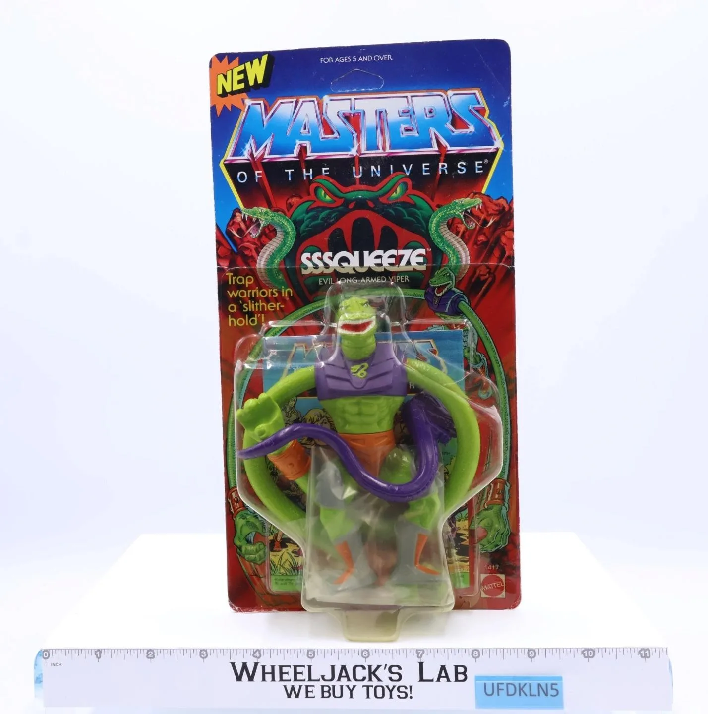 Sssqueeze Masters of the Universe MOTU 1986 Mattel Action Figure NEW SEALED