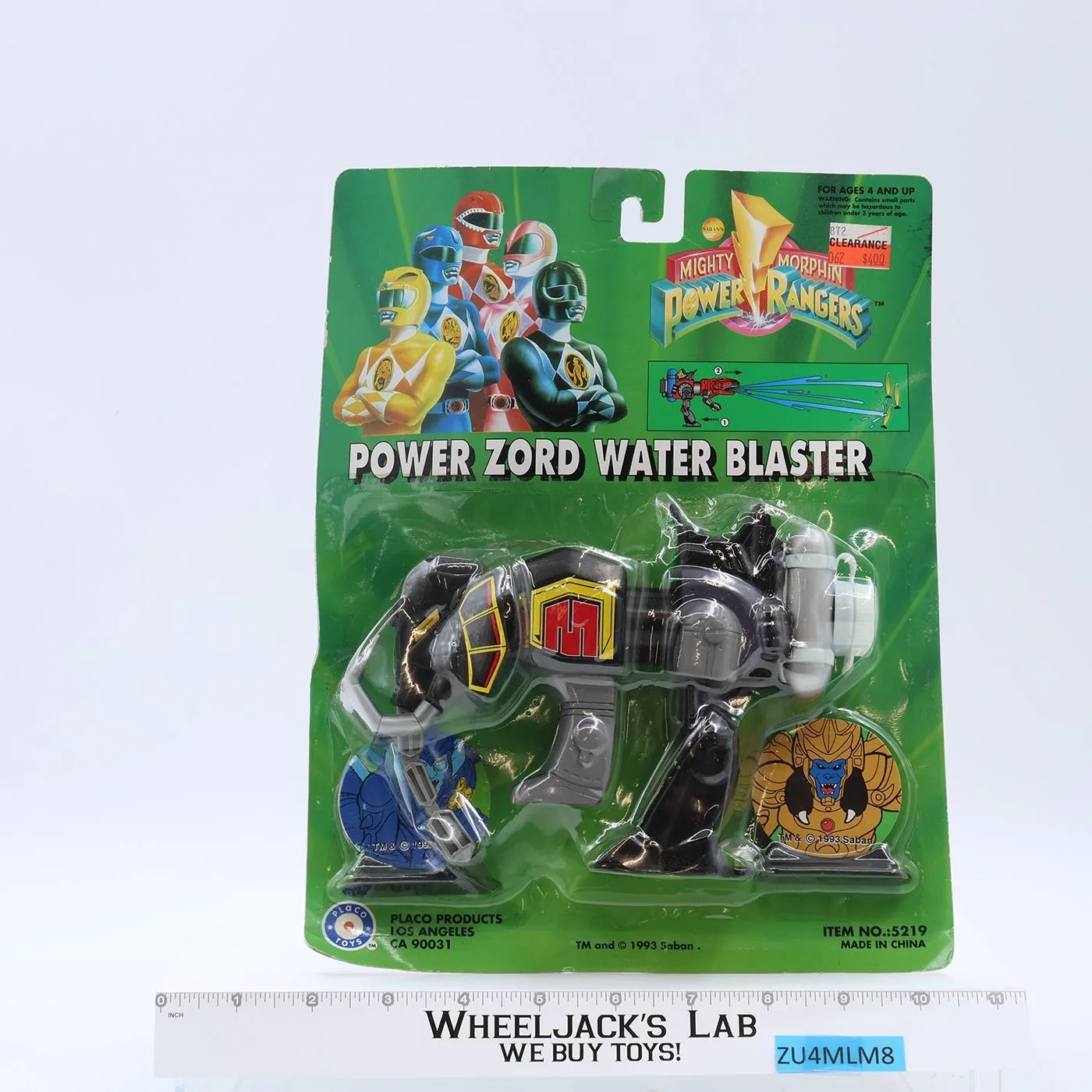 Power Zord Water Blaster Power Rangers 1993 Placo NEW SEALED