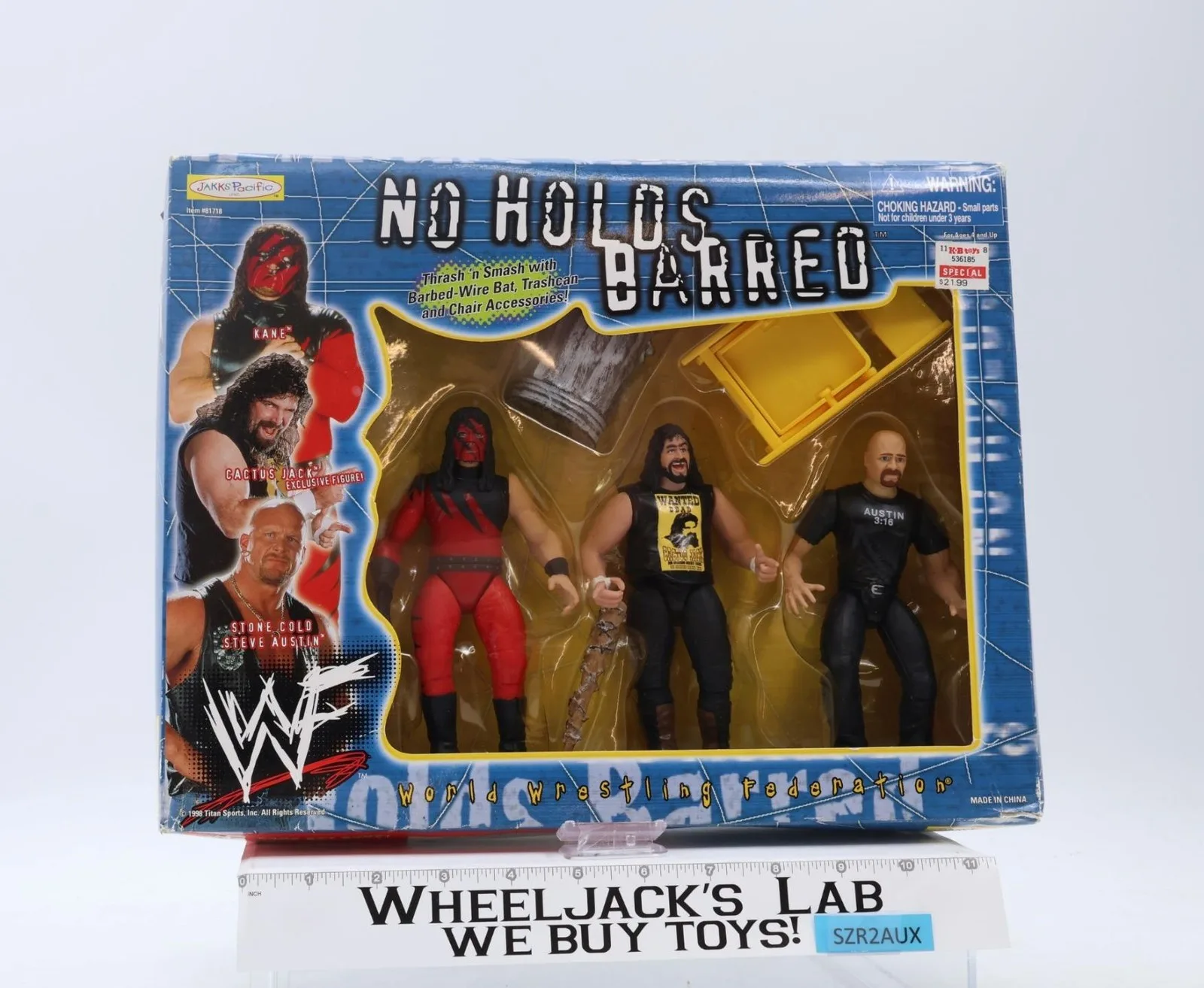 No Holds Barred WWF 1998 Jakks Pacific Action Figure Set NEW SEALED