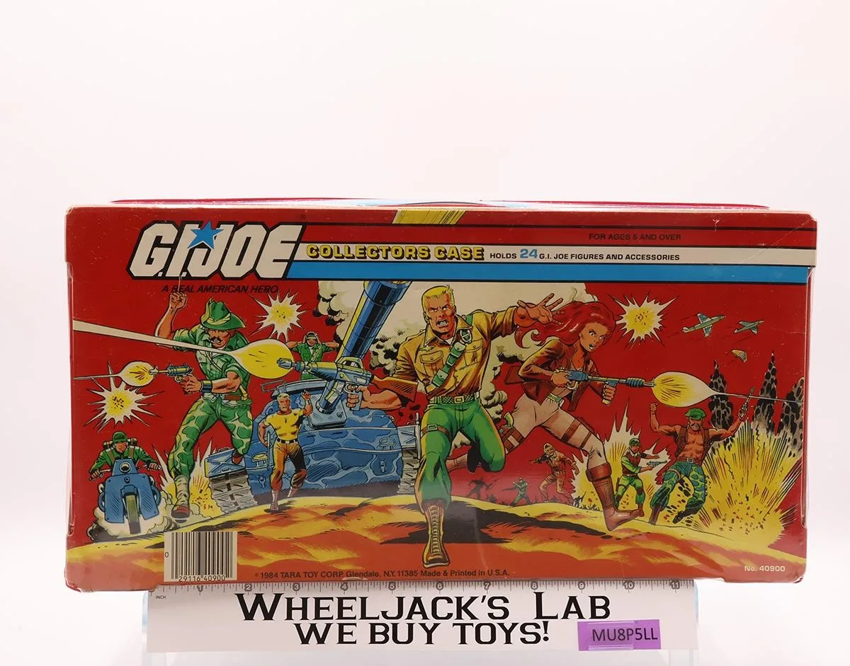 GI Joe Collectors Case 24 Action Figures W/ TRAYS 1984 Tara Toy Accessory