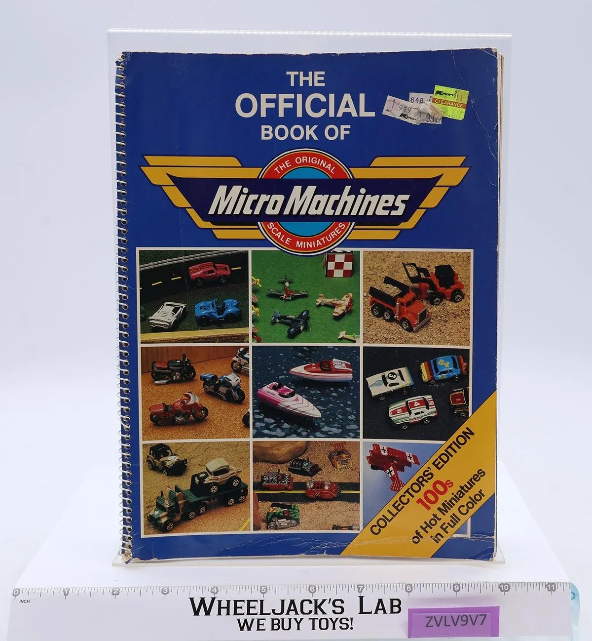 The Official Book of Micro Machines Collector's Edition Full Color 1989 Beekman