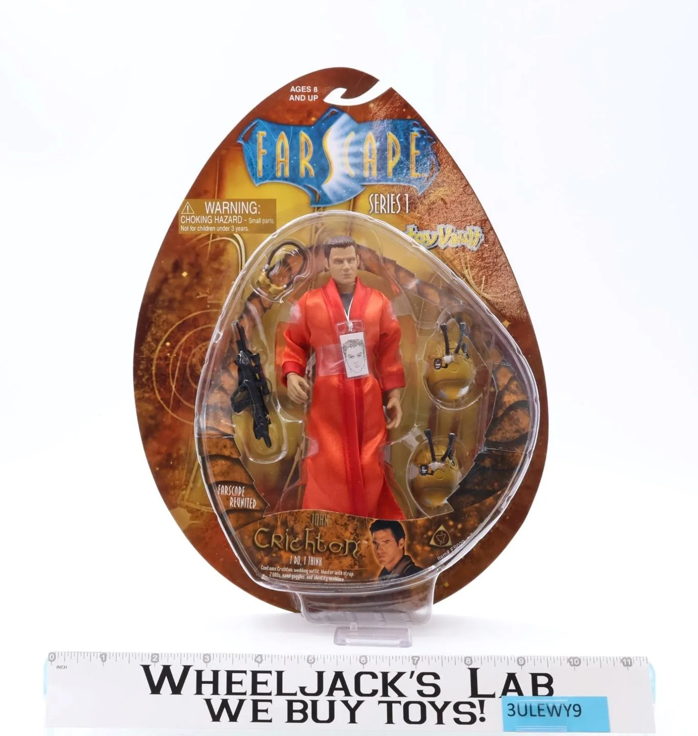 Farscape Series 1 John Crichton I Do,I Think Toy Vault 2000 Action Figure MOSC