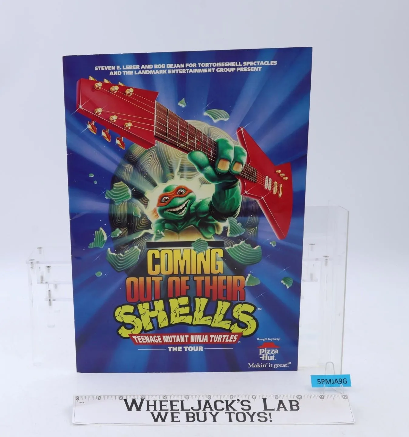 Coming out of Their Shells The Tour Giant Program Book TMNT 1990 Pizza Hut