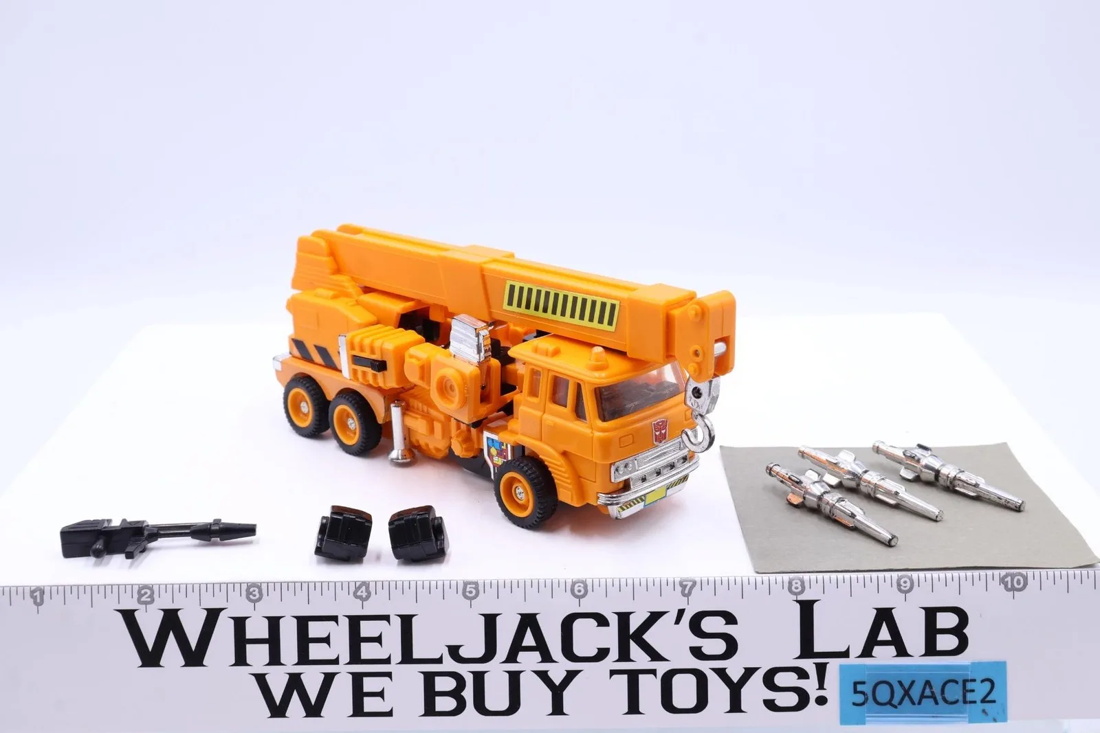 Grapple 100% Complete 1985 Vintage G1 Hasbro Transformers Action Figure