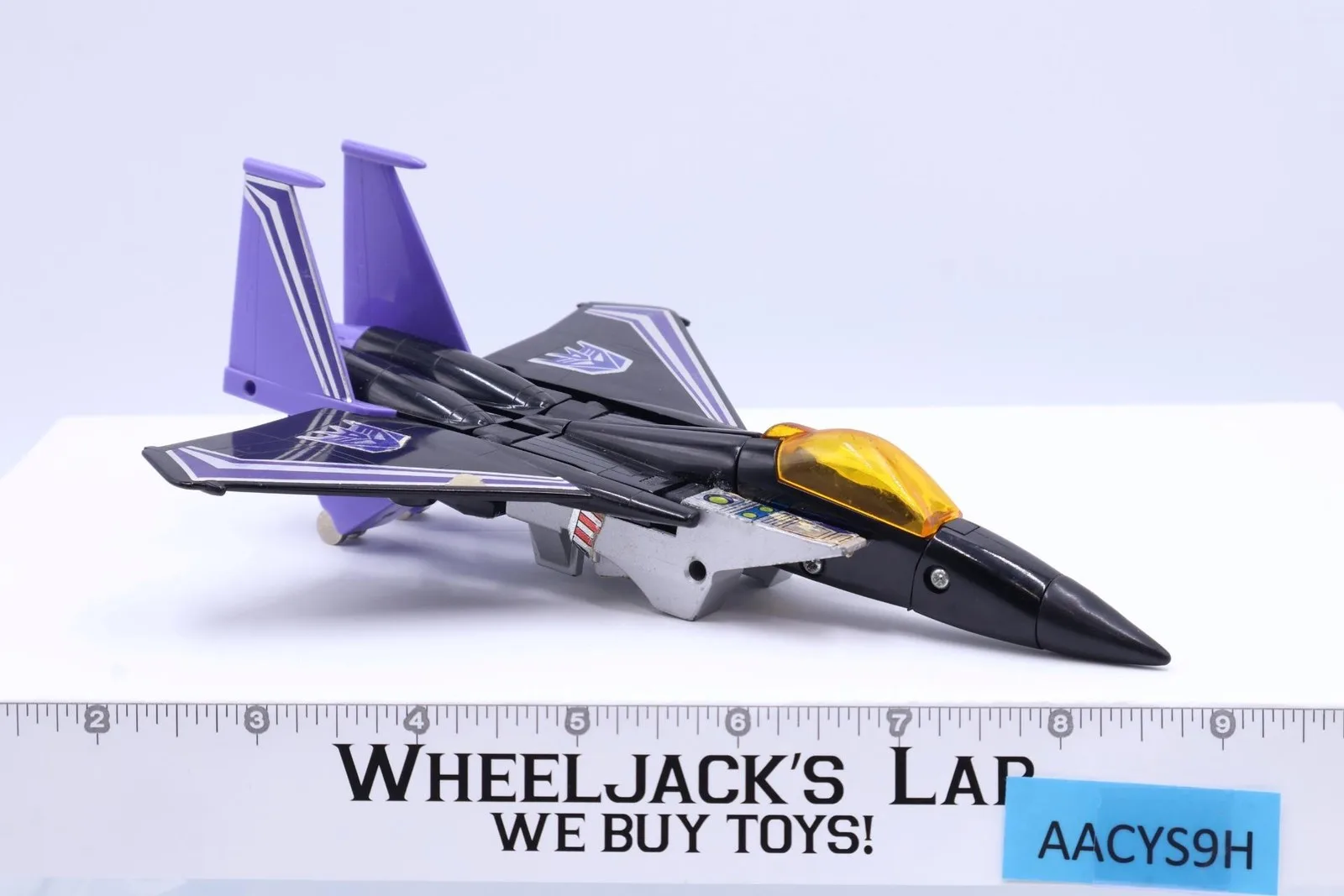 Skywarp 1984 Vintage G1 Transformers F-15 Fighter Hasbro Action Figure