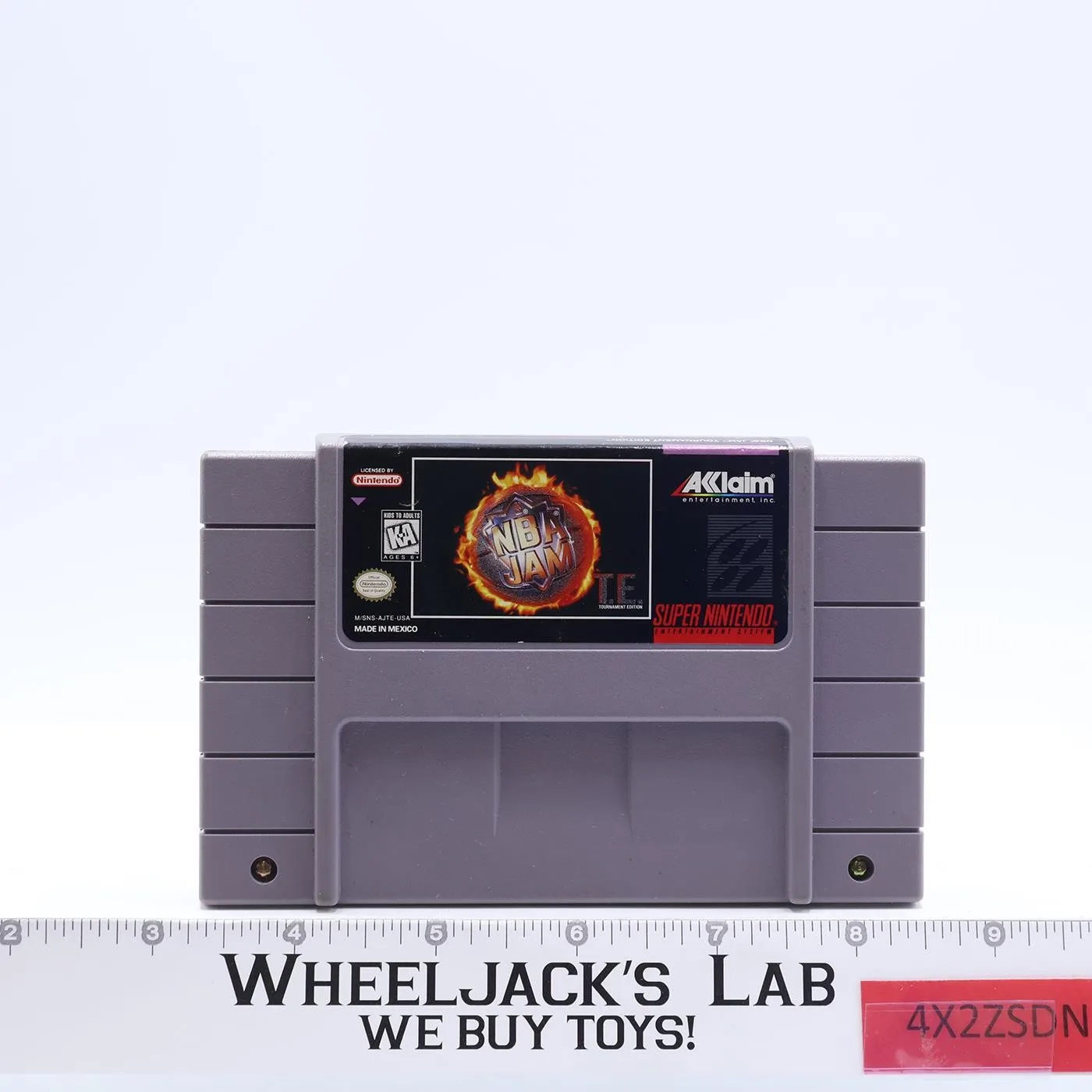 NBA Jam T.E. Super Nintendo SNES 1992 Aklaim Video Game Cartridge ONLY