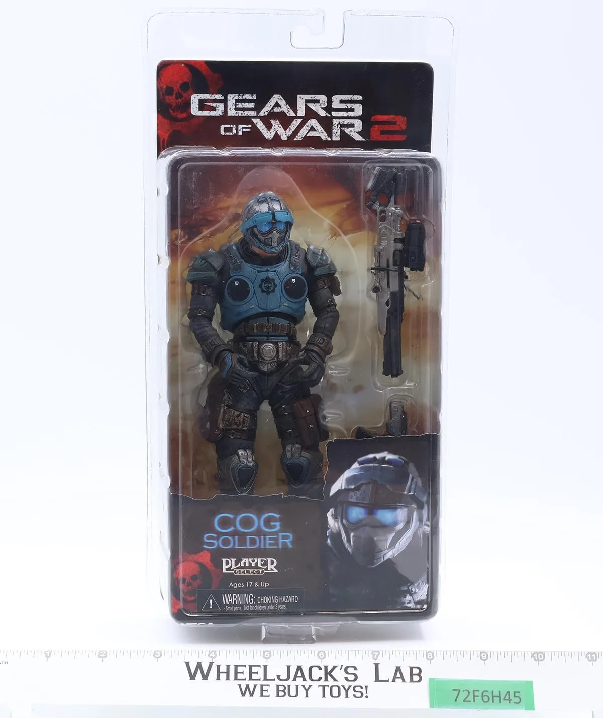 Cog Soldier W/ Longshot Gear of War 2 2009 NECA Action Figure NEW SEALED