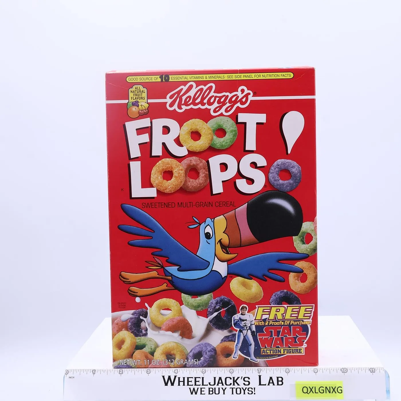 Froot Loops Cereal Star Wars 1995 Kellogg's Vintage EMPTY BOX