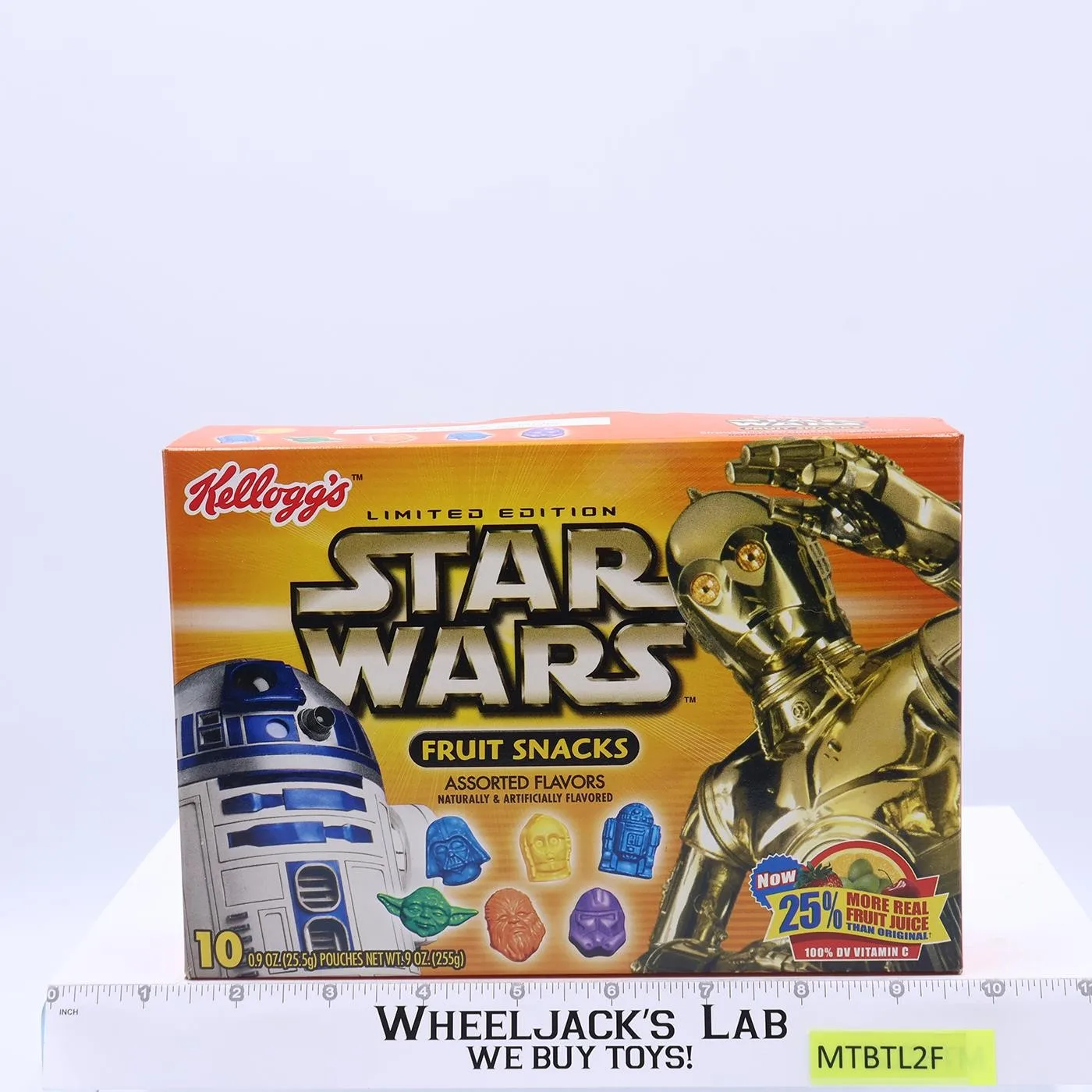 10-Pack Assorted Fruit Snacks Star Wars 2005 Kellogg's NEW SEALED