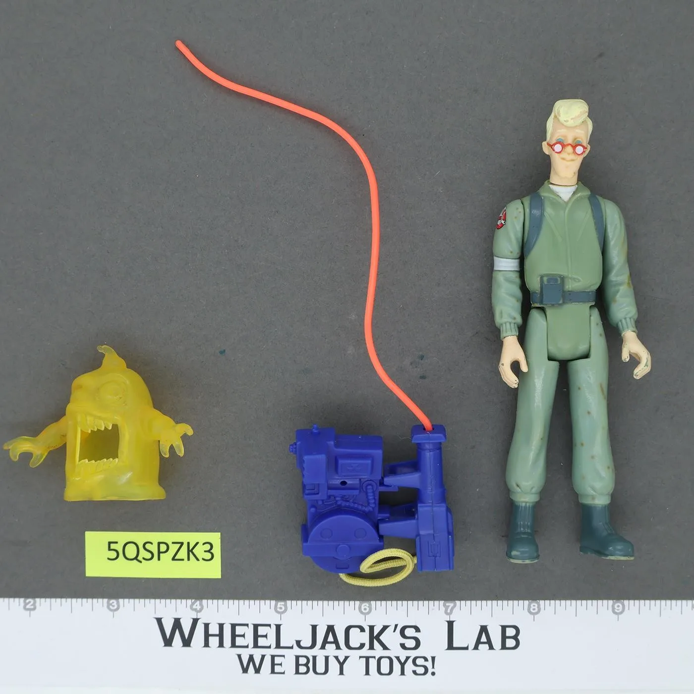 Egon Spengler 100% Complete The Real Ghostbusters Kenner 1986 Vintage Figure