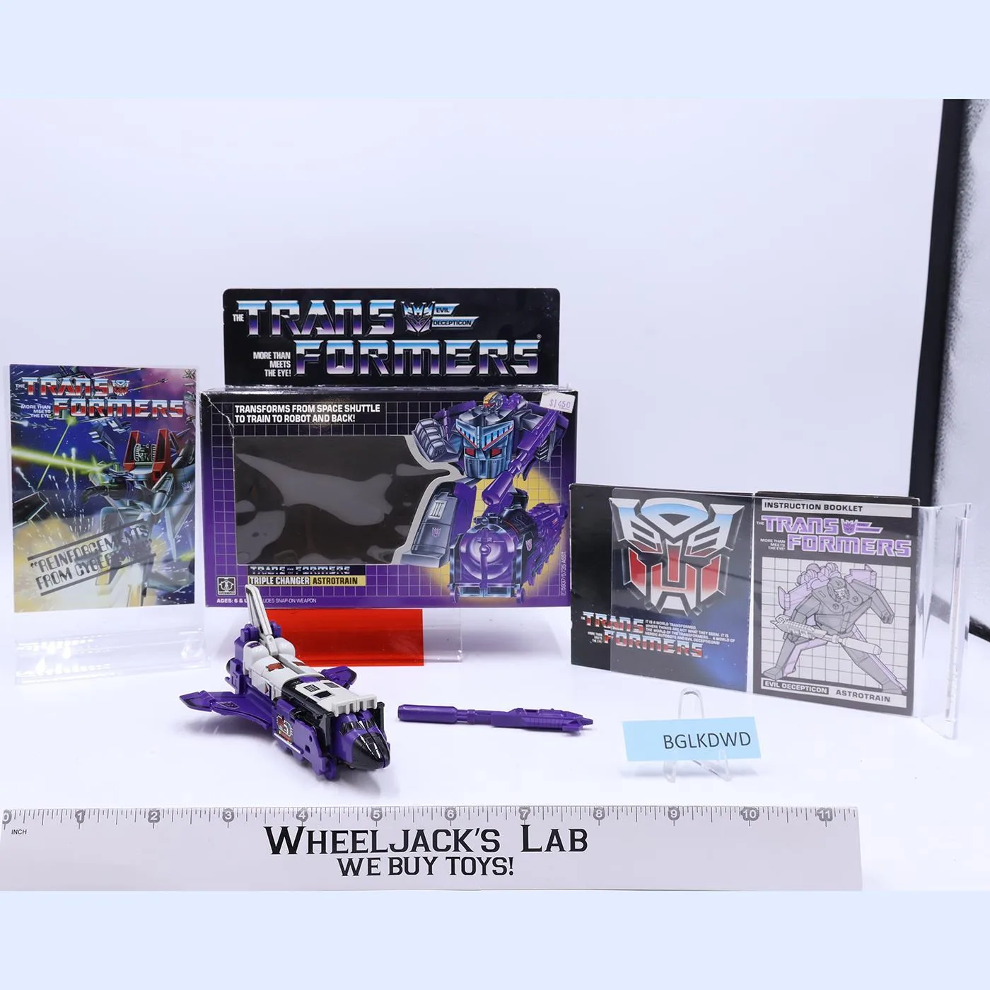 Astrotrain W/Box 100% Complete 1985 Vintage Hasbro G1 Transformers Action Figure