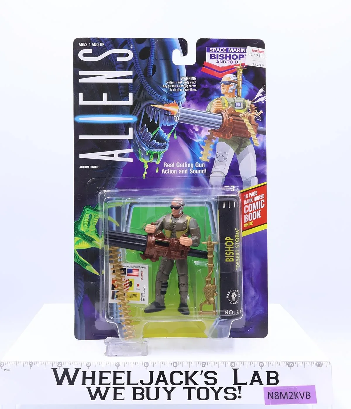 Bishop Android Space Marine Aliens 1992 Kenner Action Figure NEW SEALED