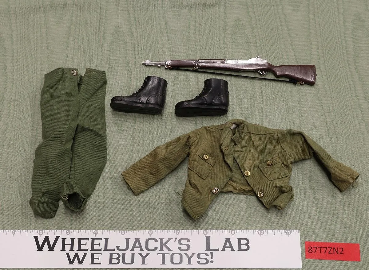 GI Joe Army Fatigue Shirt Pants Rifle Boots 1964 Vintage Hasbro 12" Accessory