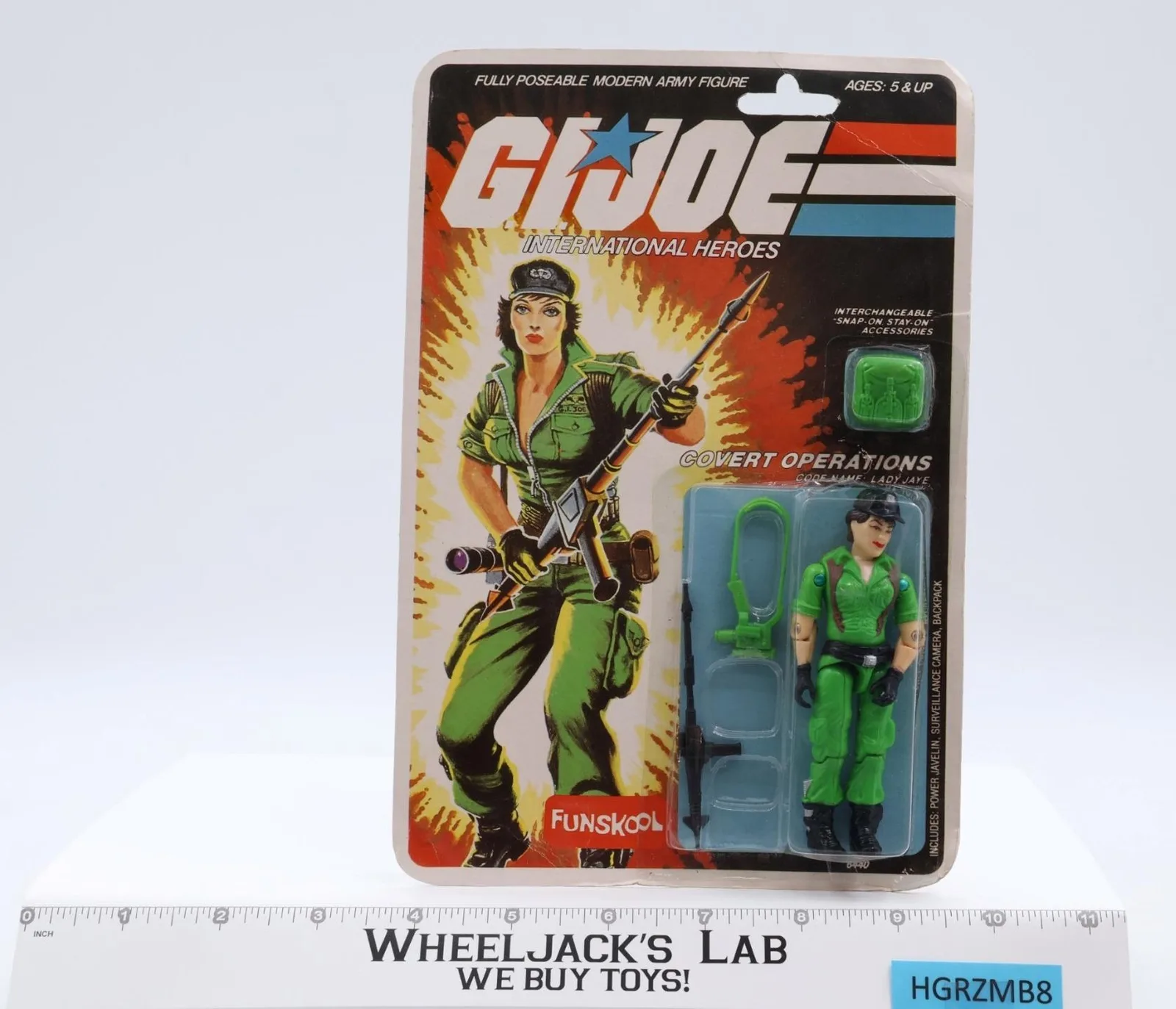 Lady Jaye GI Joe 1990 Funskool India Action Figure NEW MOSC SEALED