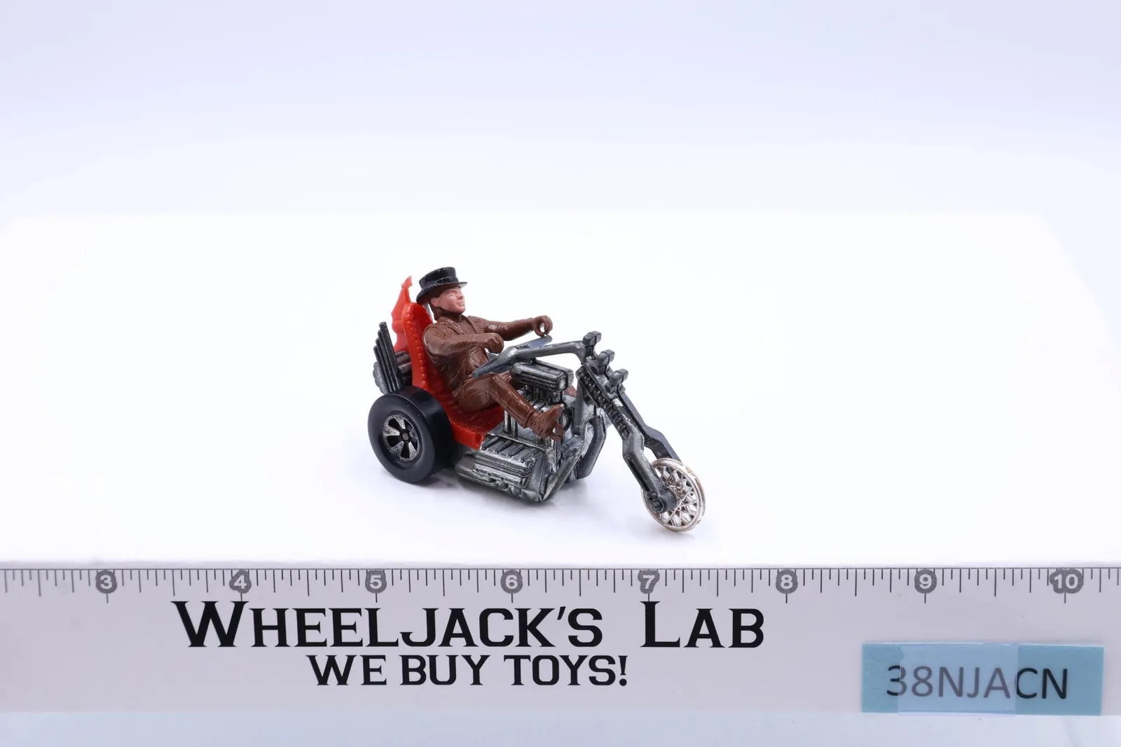 Rrrumblers Torque Chop Red Motorcycle Hot Wheels 1971 Mattel Vintage W/ RIDER