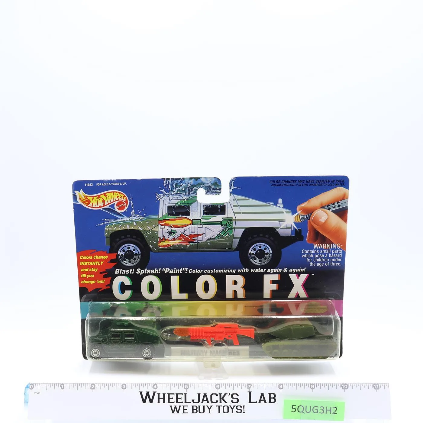 Hummer & Big Bertha Military Machines Hot Wheels Color FX NEW SEALED