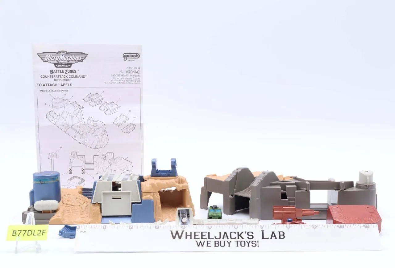 Counterattack Command Complete Micro Machines Battle Zones 1997 Galoob Playset