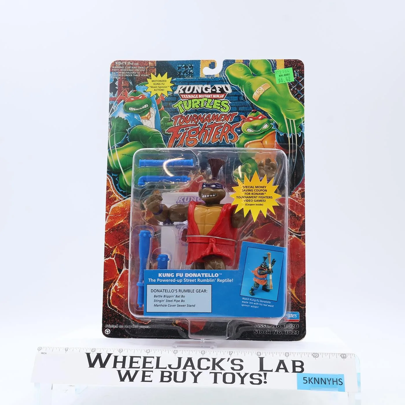 Kung Fu Donatello TMNT Tournament Fighters 1994 Playmates Figure NEW SEALED