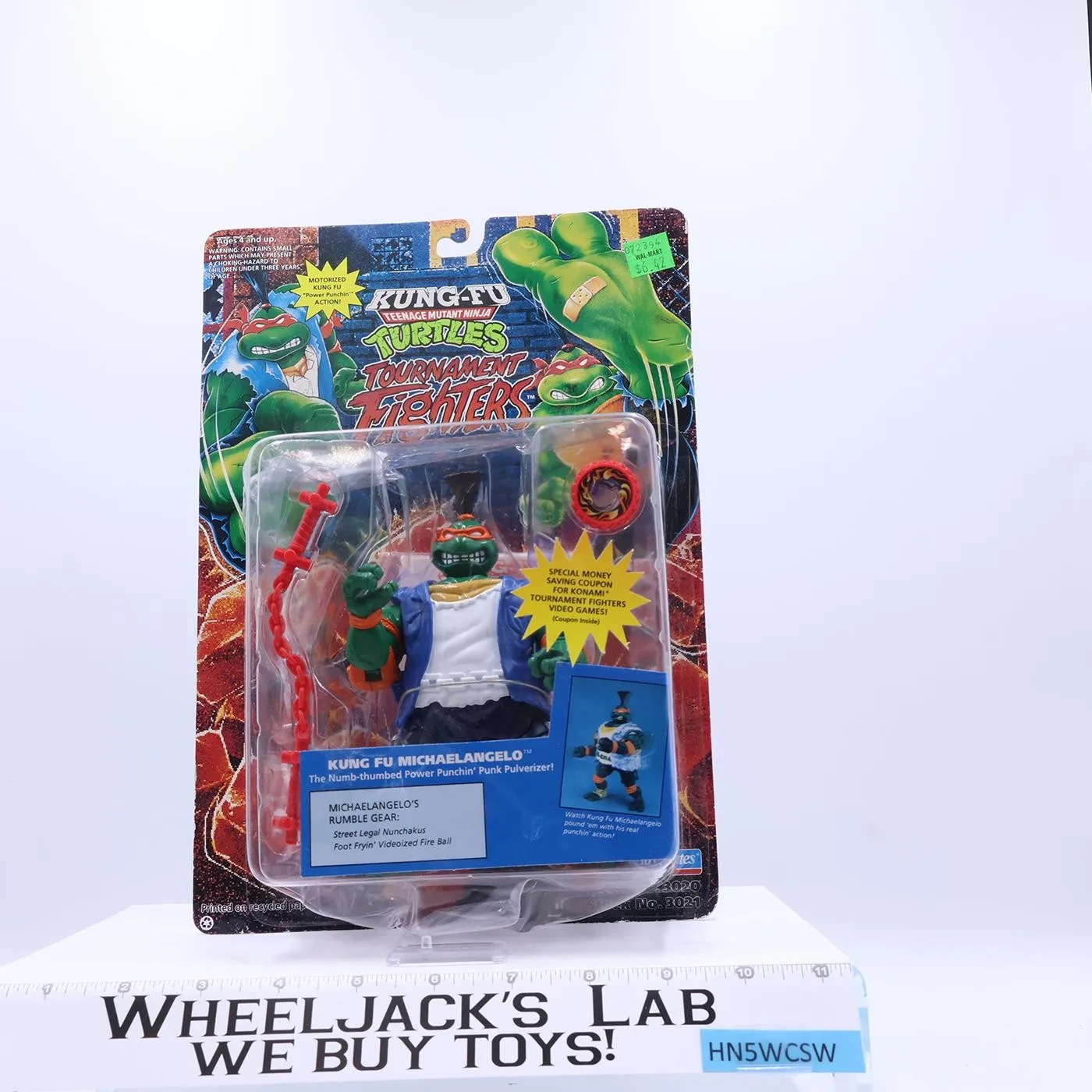 Kung Fu Michaelangelo Tournament Fighters TMNT 1994 Playmates NEW MOSC SEALED