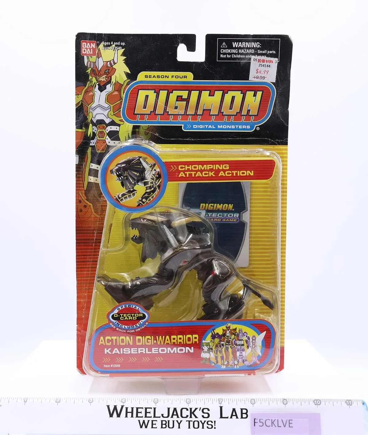 Digi-Warrior Kaiserleomon Digimon Season Four 2002 Bandai Figure NEW SEALED