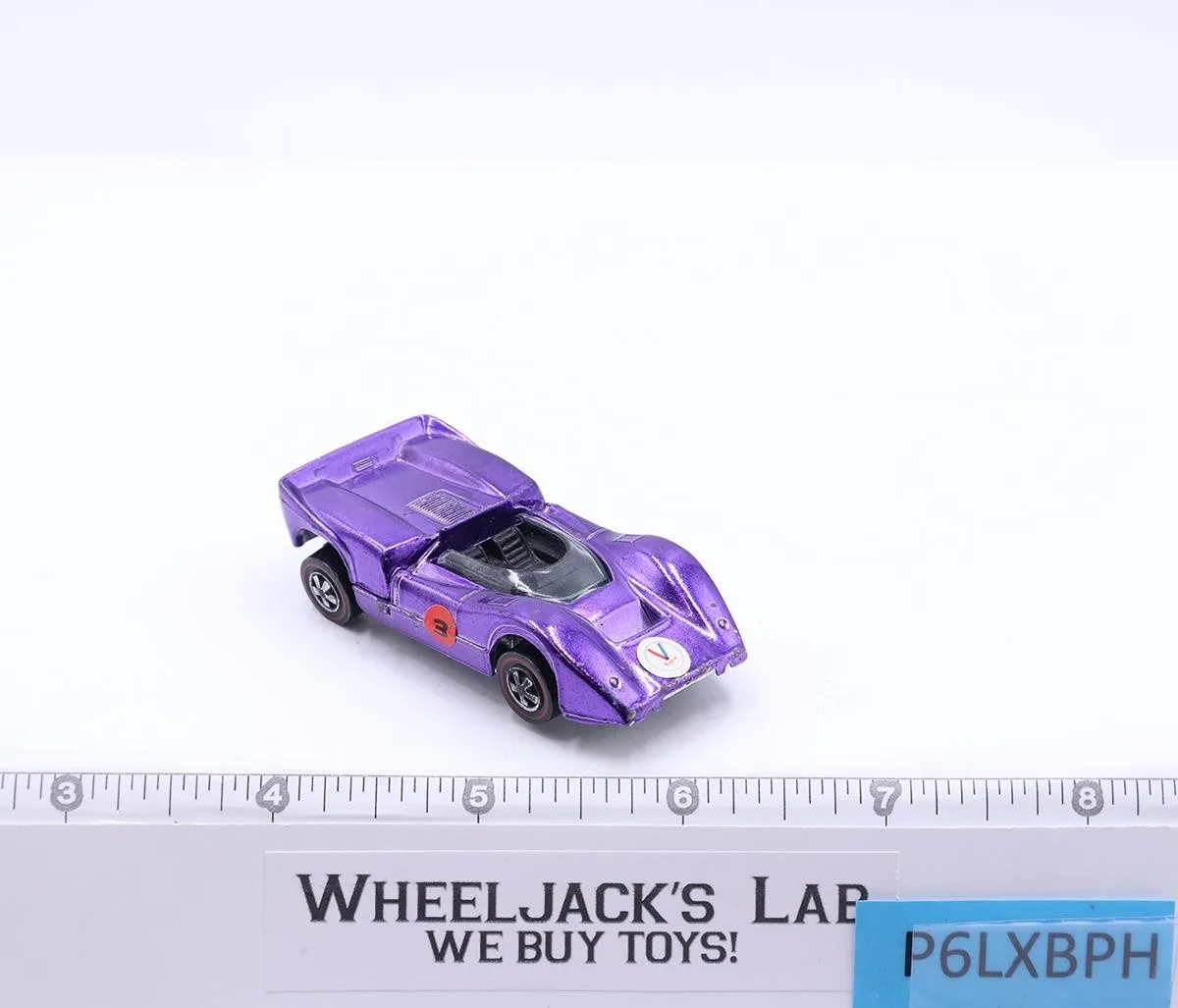 McLaren M6A Purple 1968 1969 Redline Hot Wheels Mattel Vintage RL
