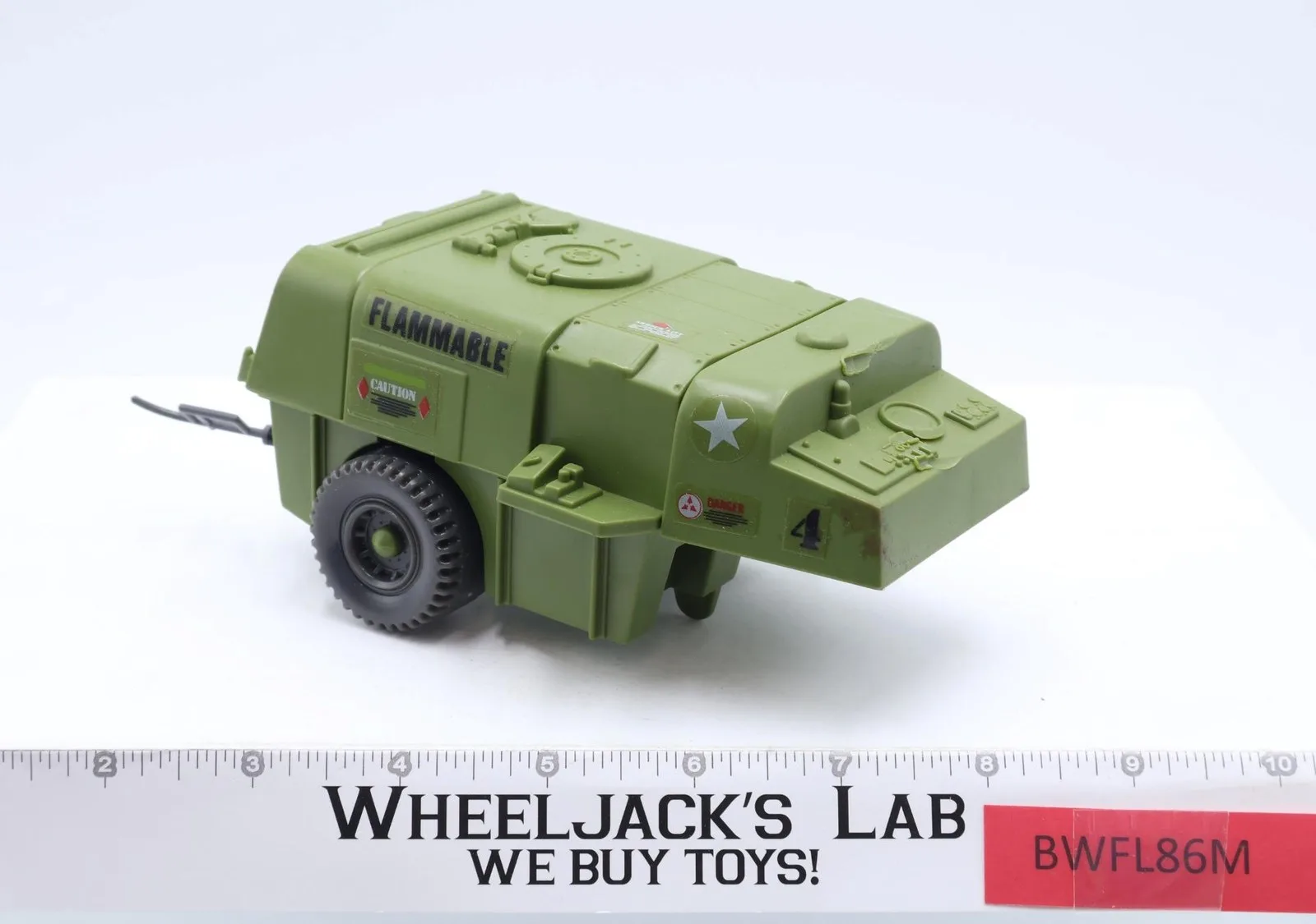 USS Flagg Aircraft Carrier Fuel Trailer NO REPRO 1985 GI Joe Vintage