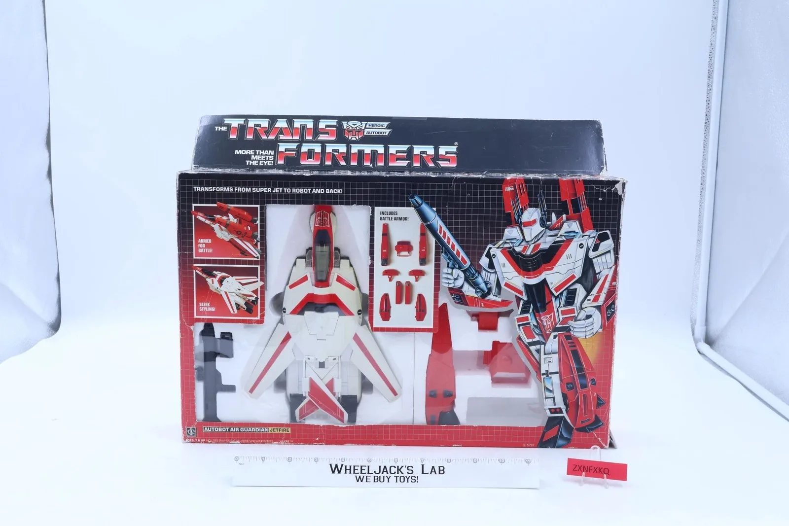 Jetfire 100% Complete W/ Box & Insert 1985 G1 Transformers Vintage Action Figure