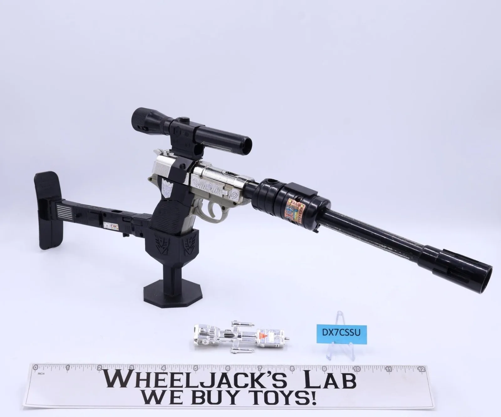 Megatron 100% Complete 1984 Vintage G1 Transformers Walther P-38 Action Figure